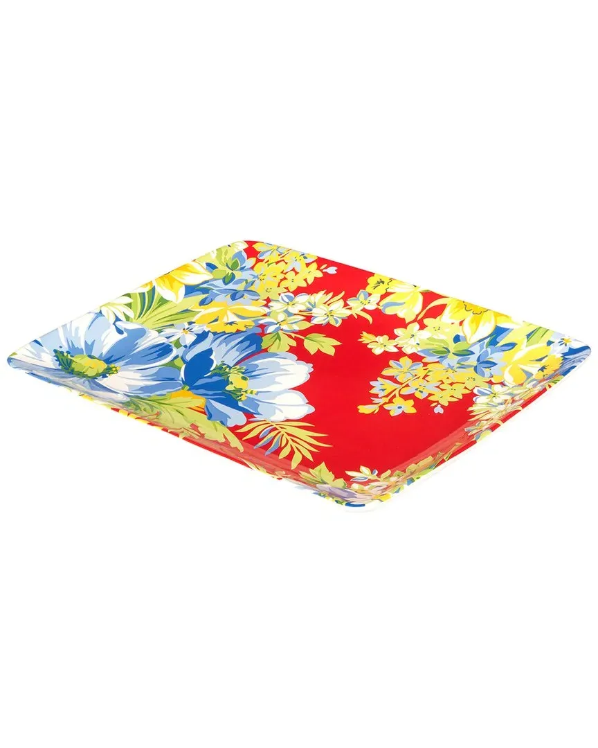 Certified International Blossom Rectangular Platter - Multicolor image