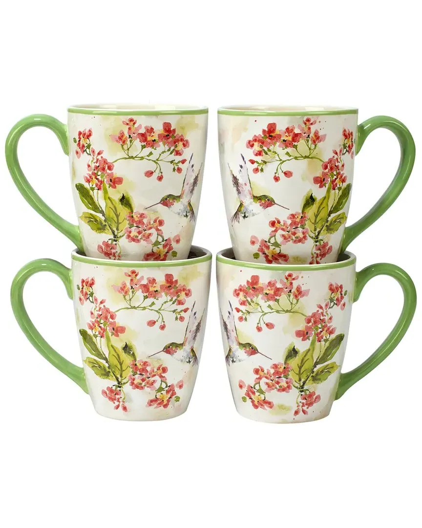 Certified International Hummingbirds Set of 4 Mug - Multicolor image