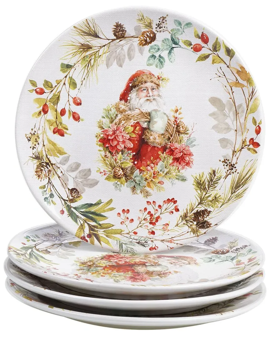 Christmas Story Dinner Plates Set of 4 - Multicolor, Ceramic