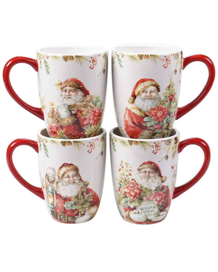 Christmas Story Mugs Set of 4 - Multicolor, Ceramic
