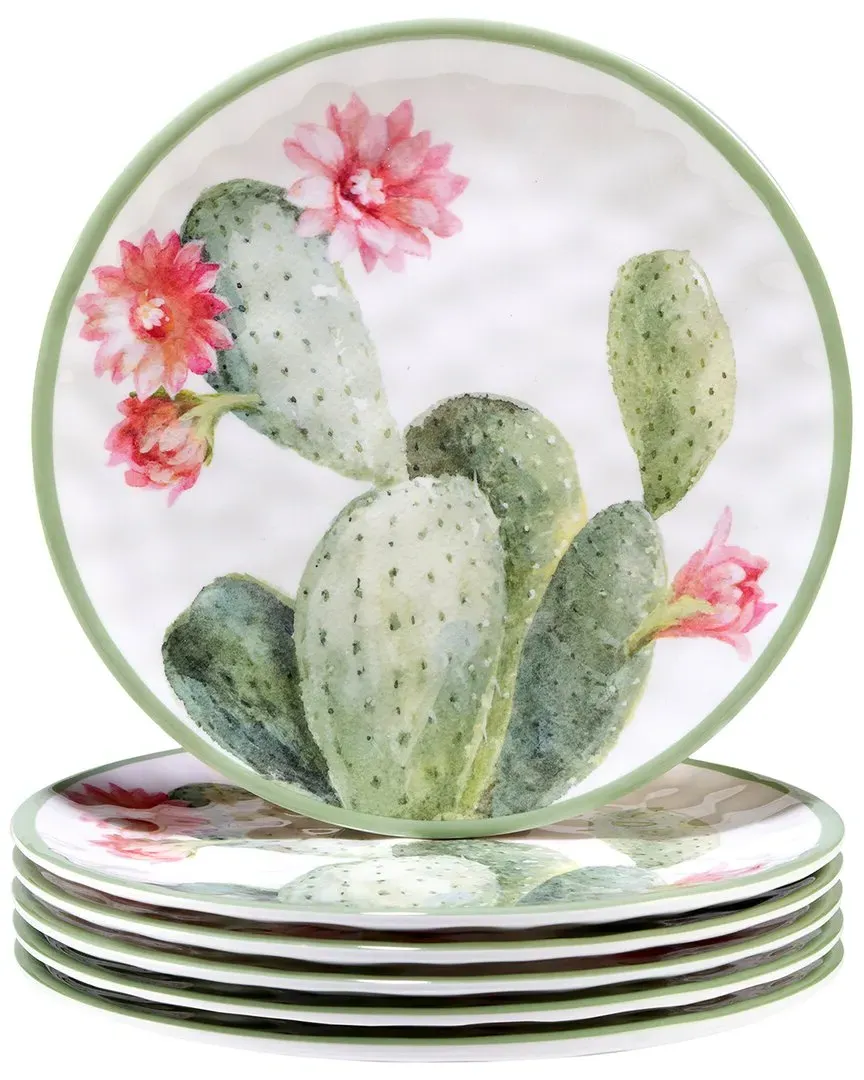 Desert Beauty Set of 6 Salad Plates - Multicolor, Melamine