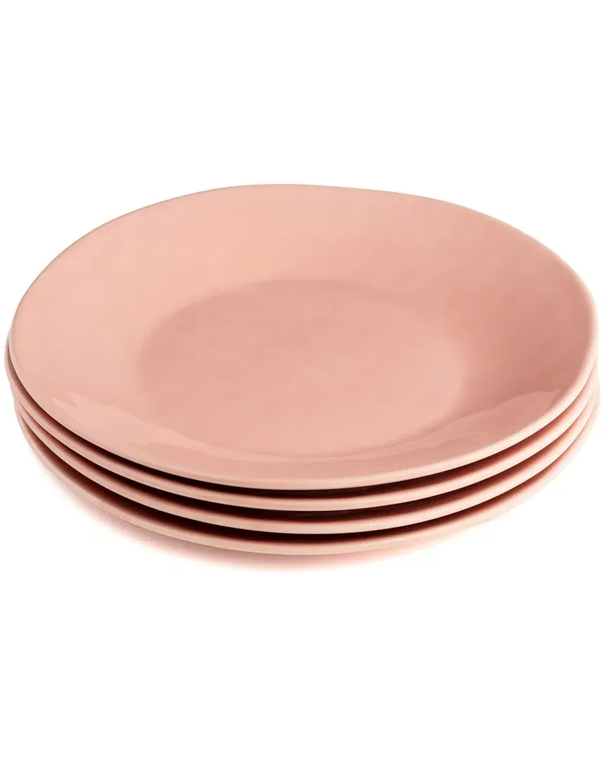 Desert Rose Set of 4 Dinner Plates - Pink, Stoneware
