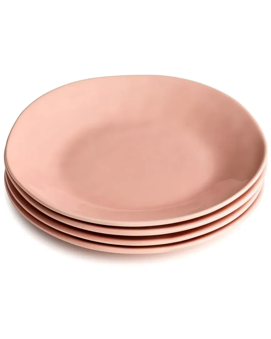 Desert Rose Set of 4 Salad Plates - Pink, Stoneware