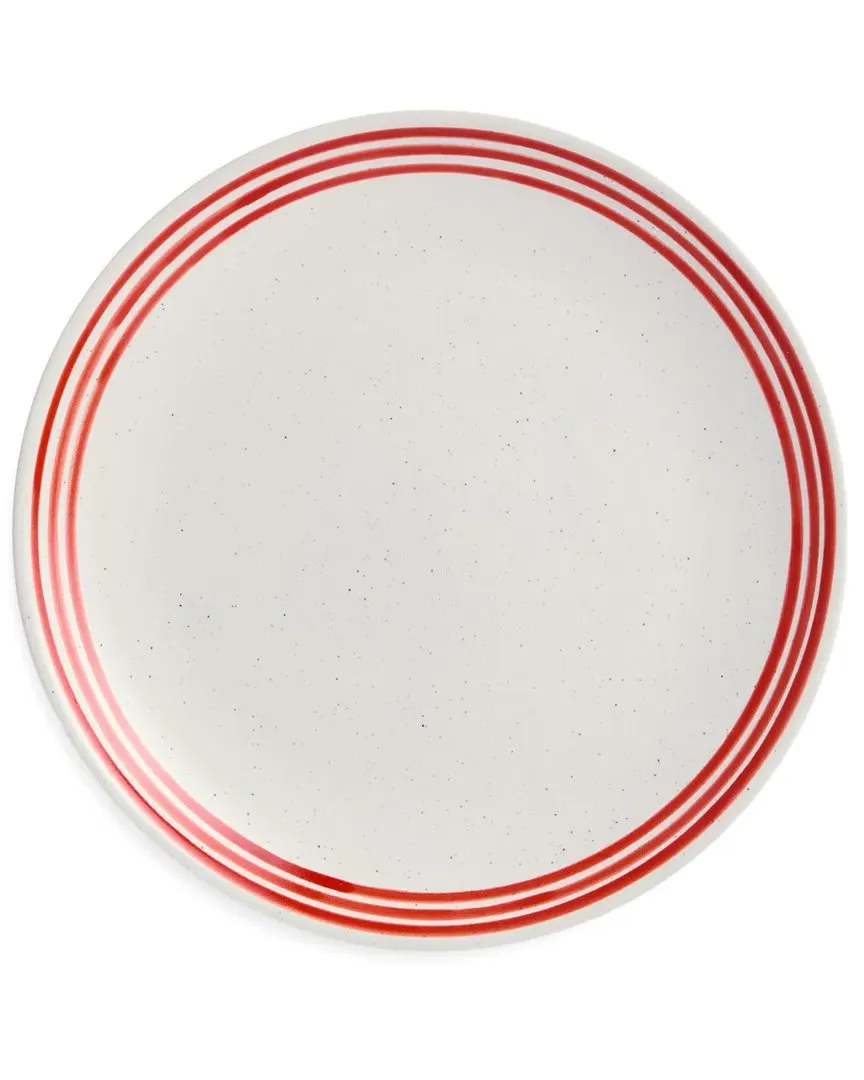 Dockside Red Set of 4 Salad Plates - Red, Stoneware