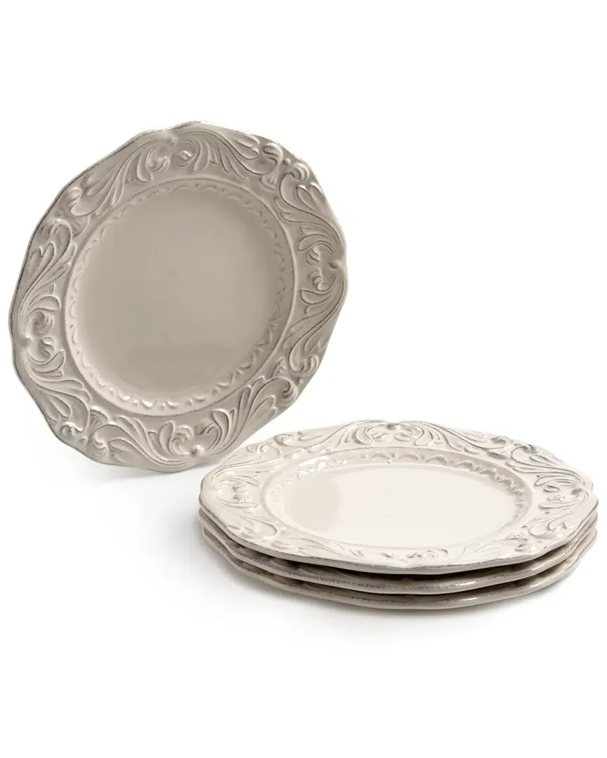 Firenze Set of 4 Dessert Plates - Ivory, Stoneware image