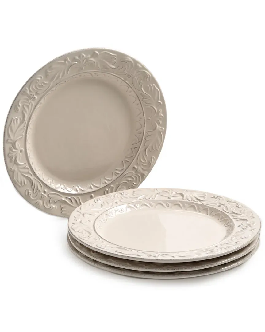 Firenze Set of 4 Dinner Plates - Ivory, Stoneware