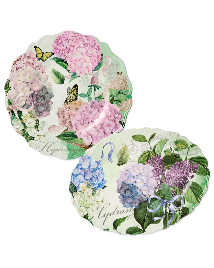 Garden Path 2pc Melamine Platter Set - Multi