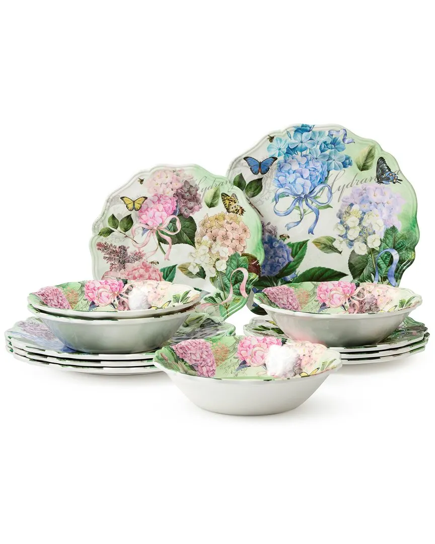 Garden Path Melamine 12pc Dinnerware Set