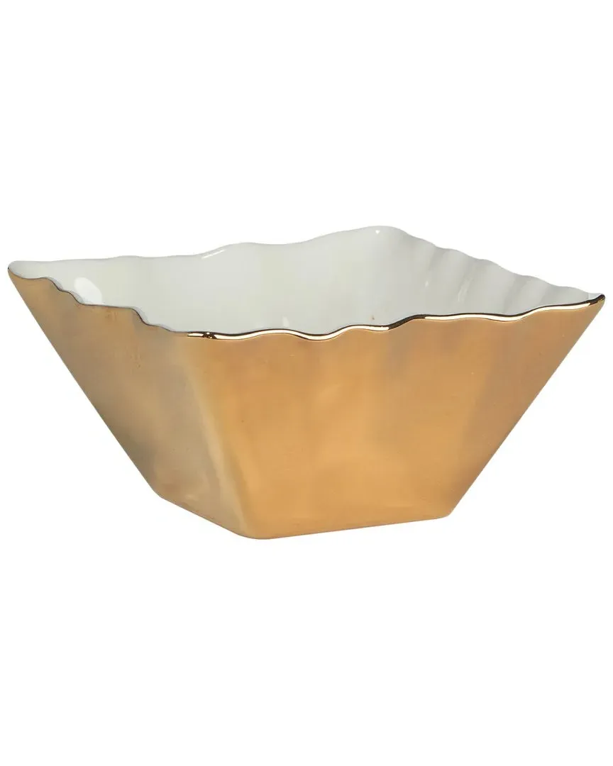 Gold Coast Square Snack Bowls Set of 4 - Porcelain