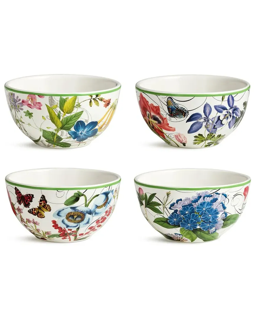 Greenhouse Set of 4 Ice Cream Bowls - Multicolor, Ceramic image
