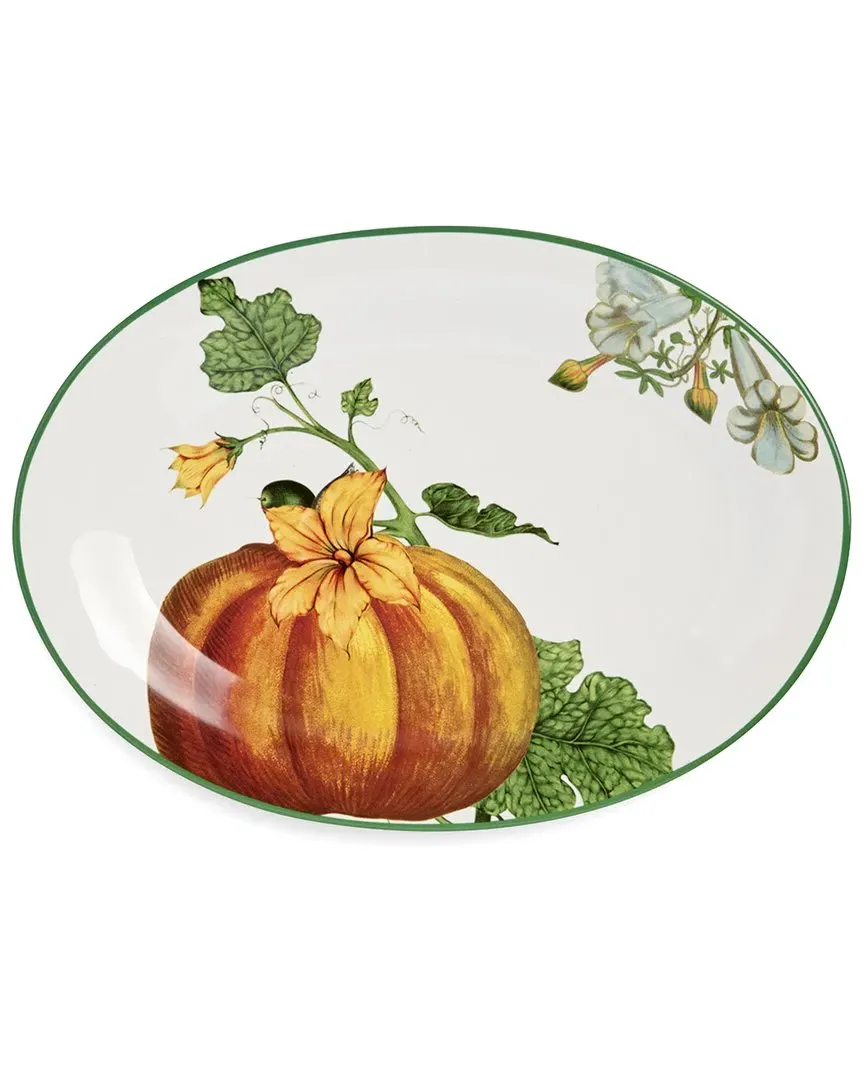 Harvest Fields 14in Oval Platter - Multicolor, Ceramic image