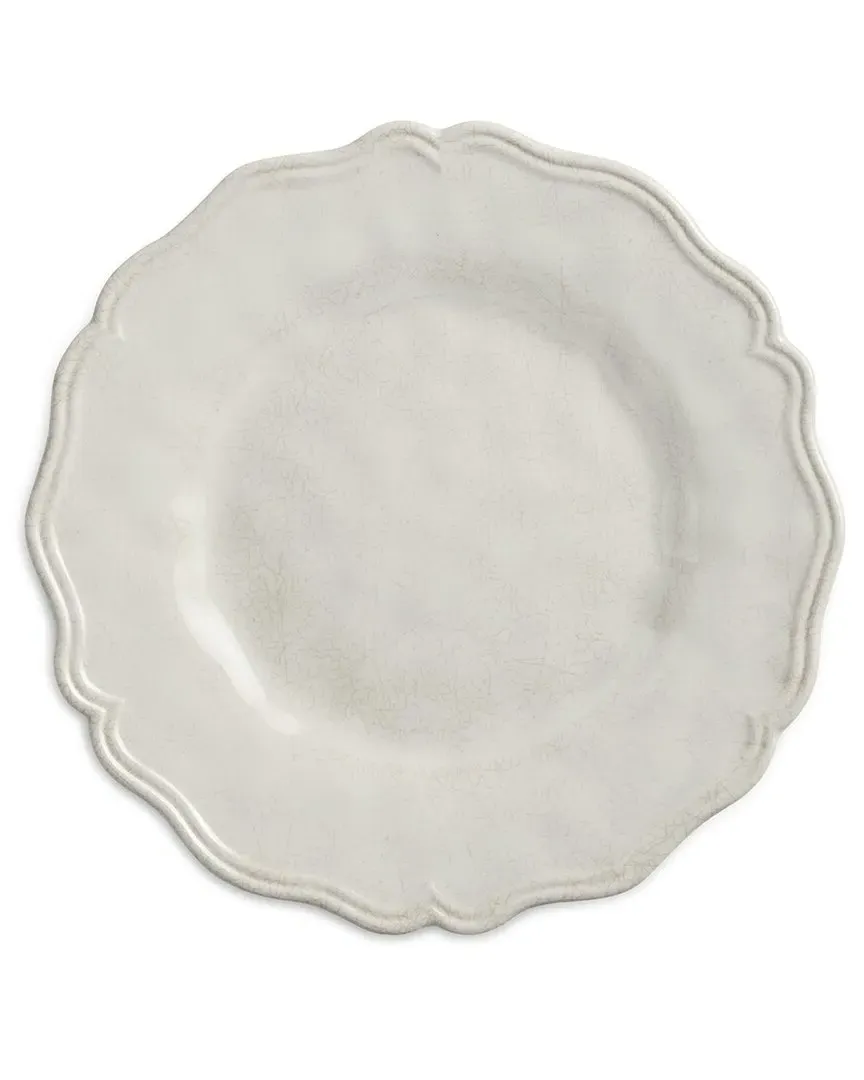 Isabella Crackle Melamine Salad Plates Set of 4 - Cream