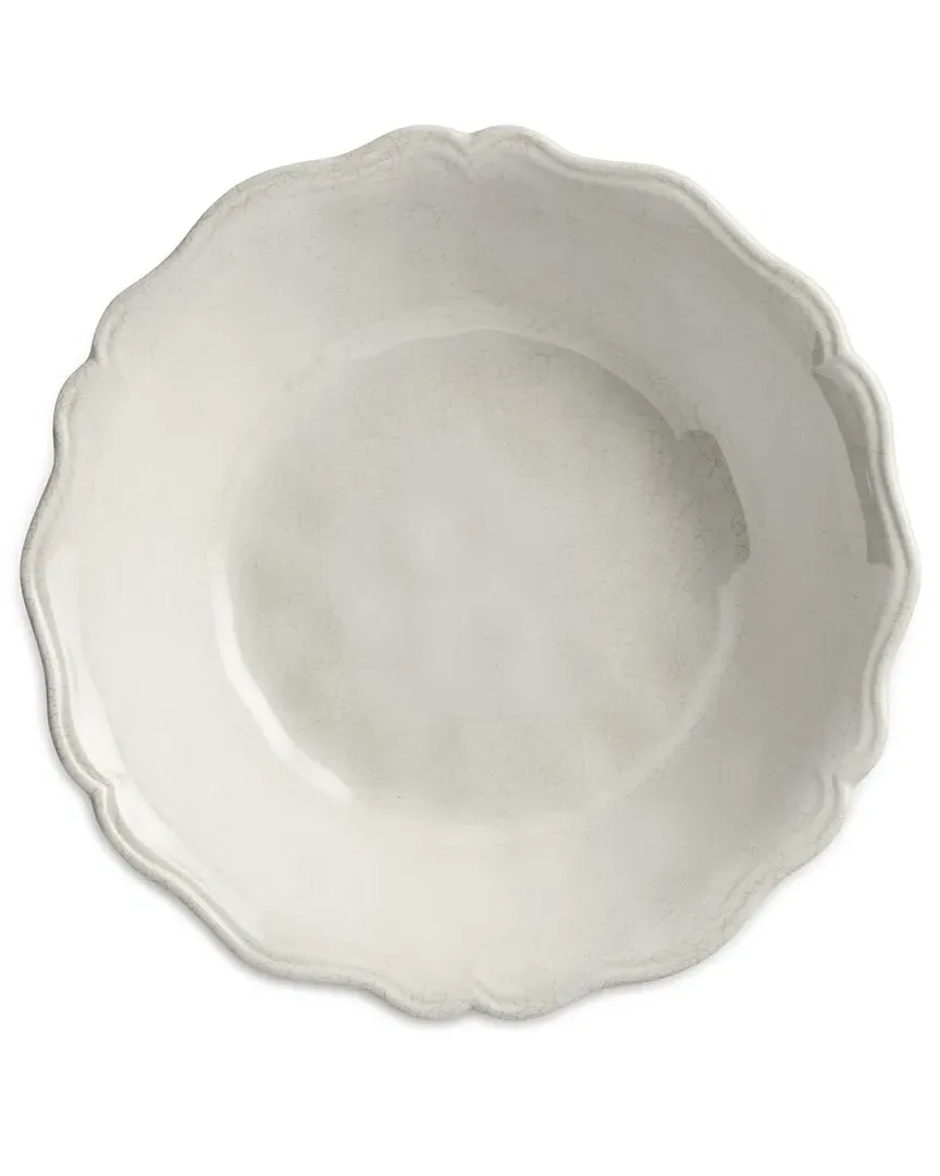 Isabella Crackle Set of 4 All Purpose Bowls - Cream, Melamine