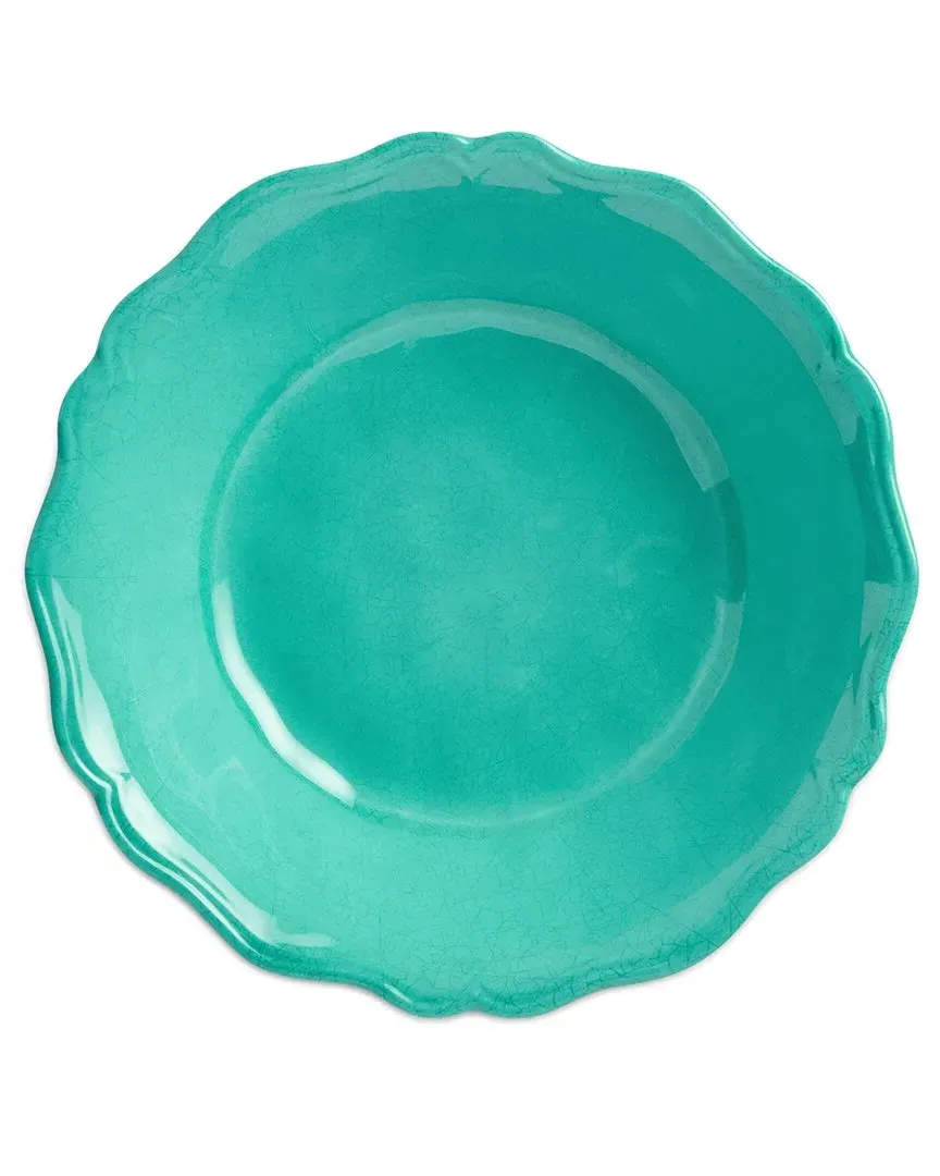Isabella Crackle Set of 4 All Purpose Bowls - Teal, Melamine