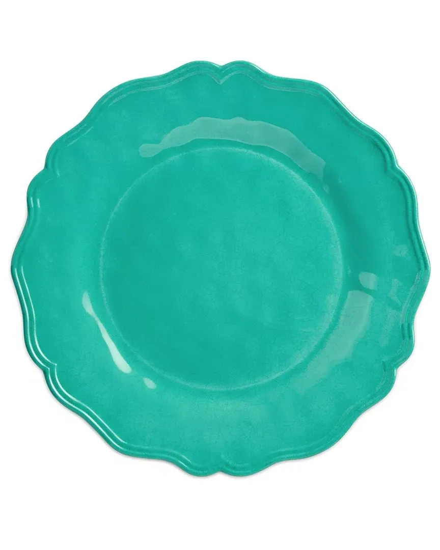 Isabella Set of 4 Dinner Plates - Teal, Melamine
