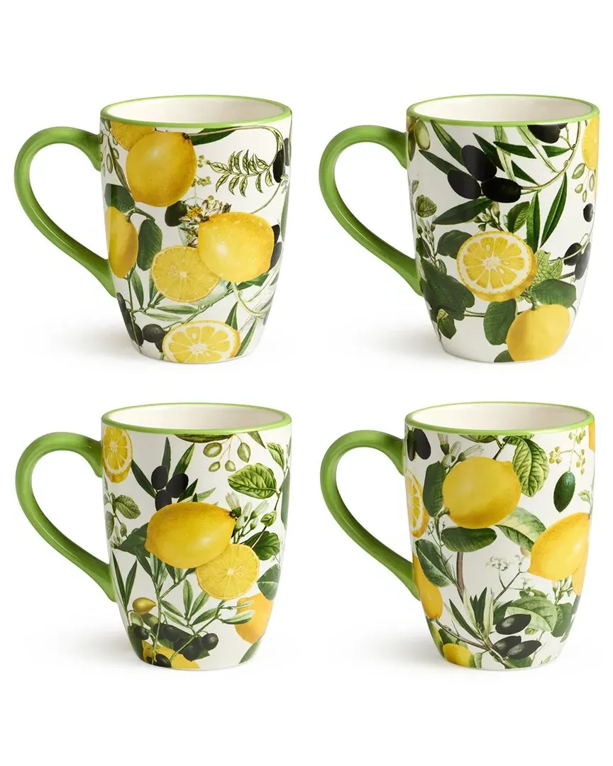 Limone Set of 4 Mugs - Multicolor, Ceramic
