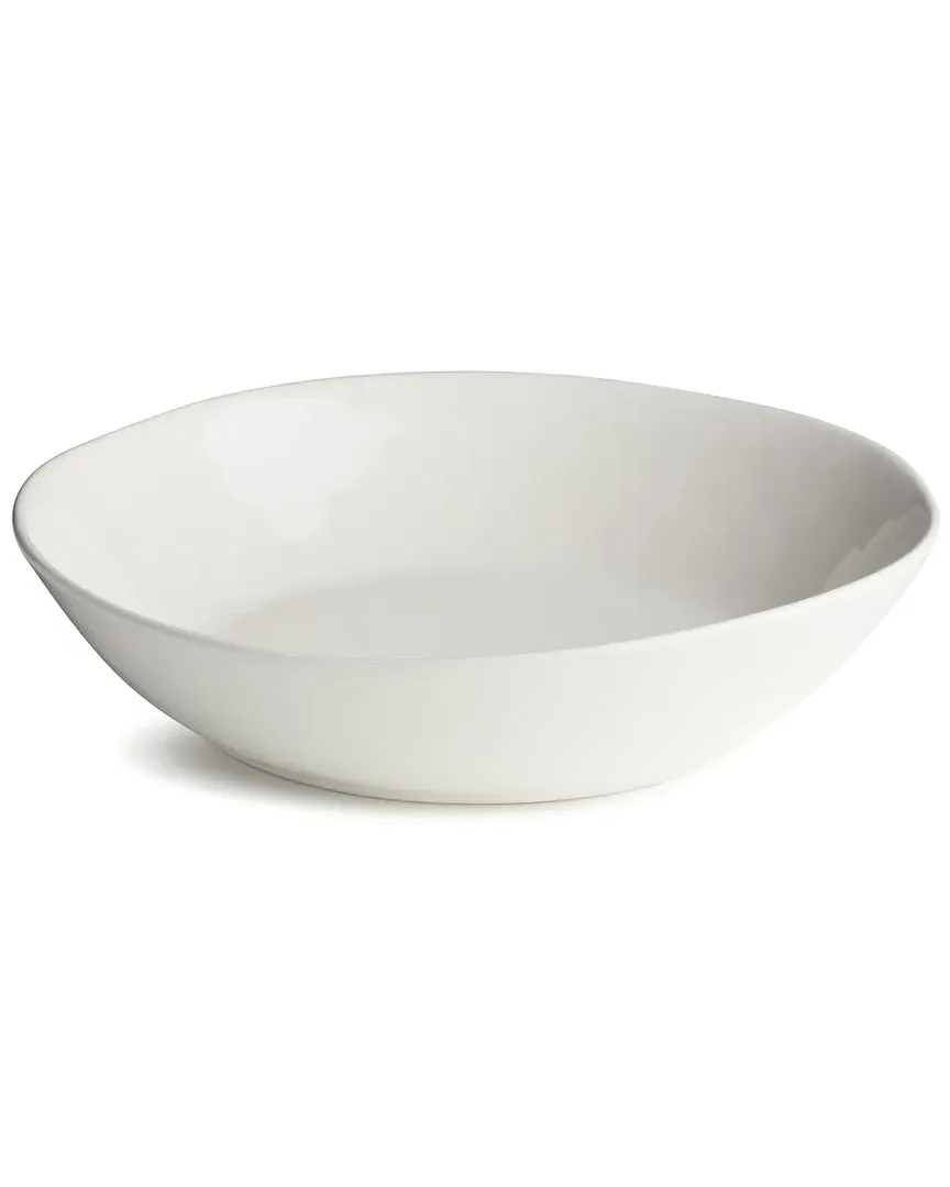 Linen 13-inch Pasta Bowl - Cream, Stoneware image