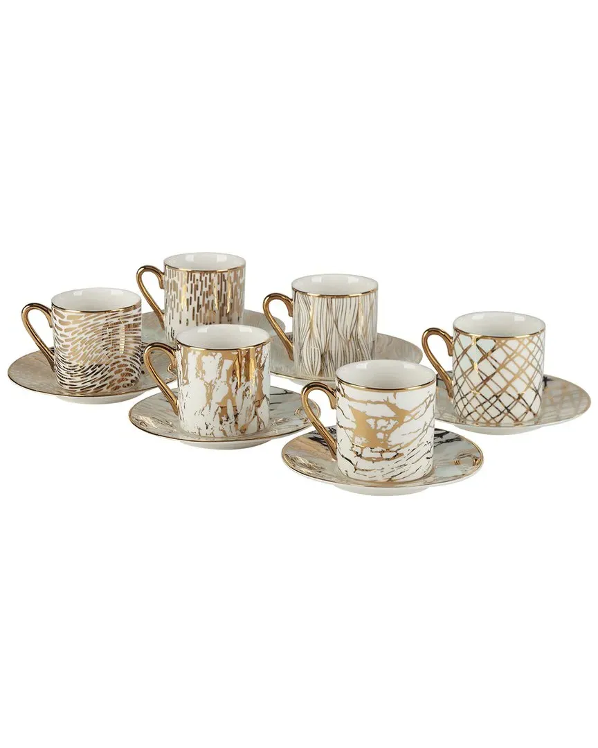 Matrix Espresso Cup & Saucer - Gold, Porcelain image