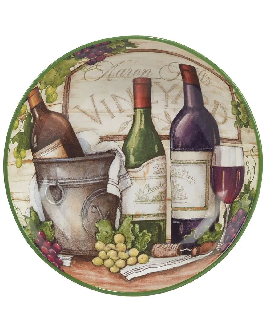 Meadow Brook Vineyard Serving Bowl - Multicolor