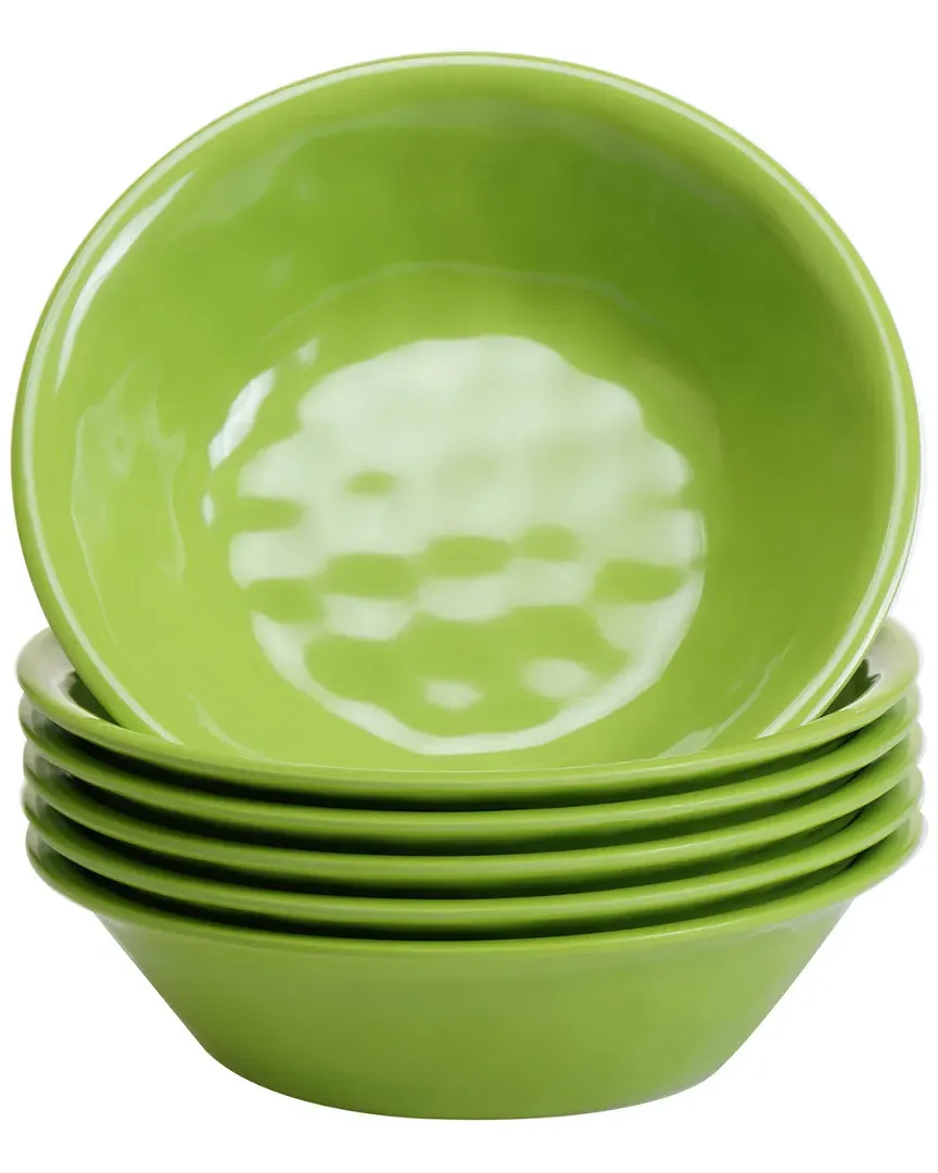 Melamine 22oz Set of 6 All Purpose Bowl - Green