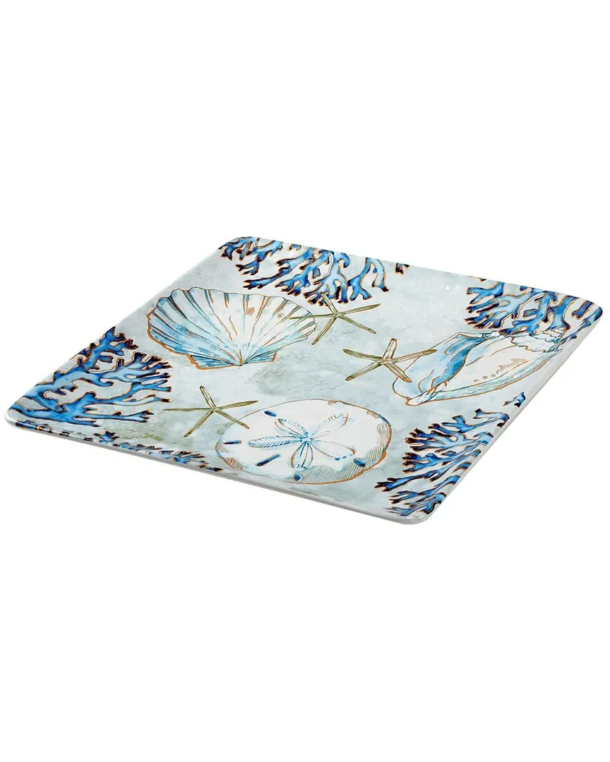Playa Shells Square Platter - Earthenware