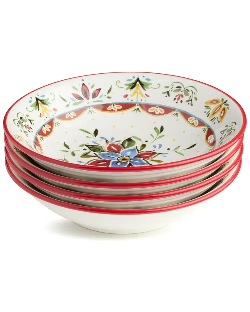 Provence Set of 4 Soup Bowls - Assorted, Ceramic