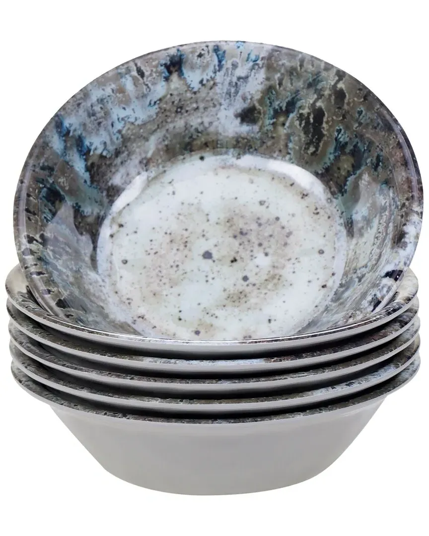 Radiance Set of 6 Bowls - Cream, Melamine