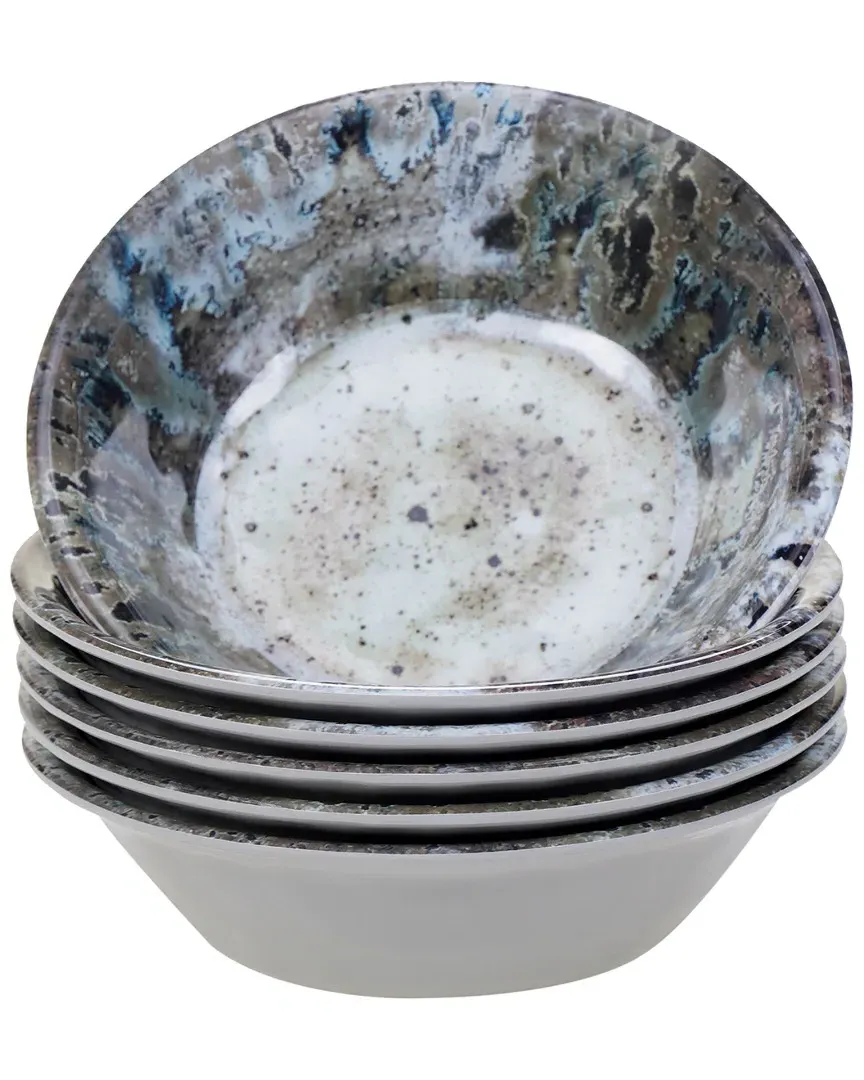 Radiance Set of 6 Bowls - Cream, Melamine