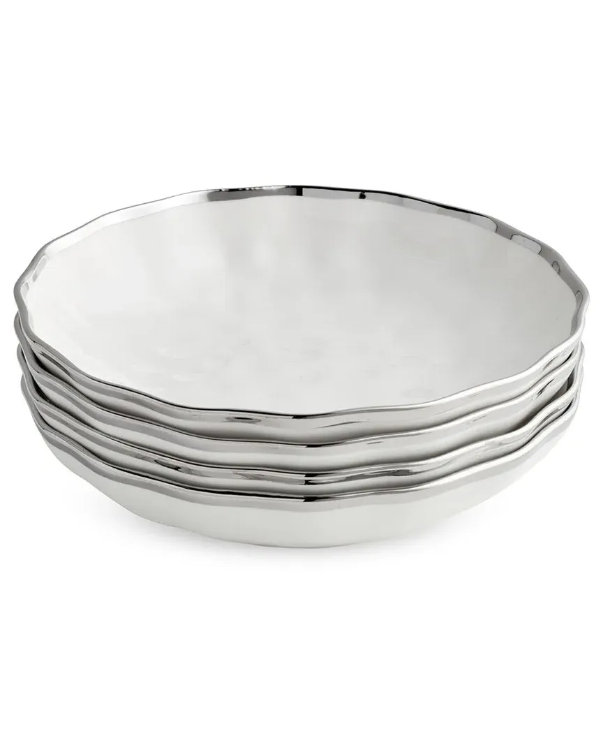 Regency Silver Set of 4 Soup Bowls - Multicolor