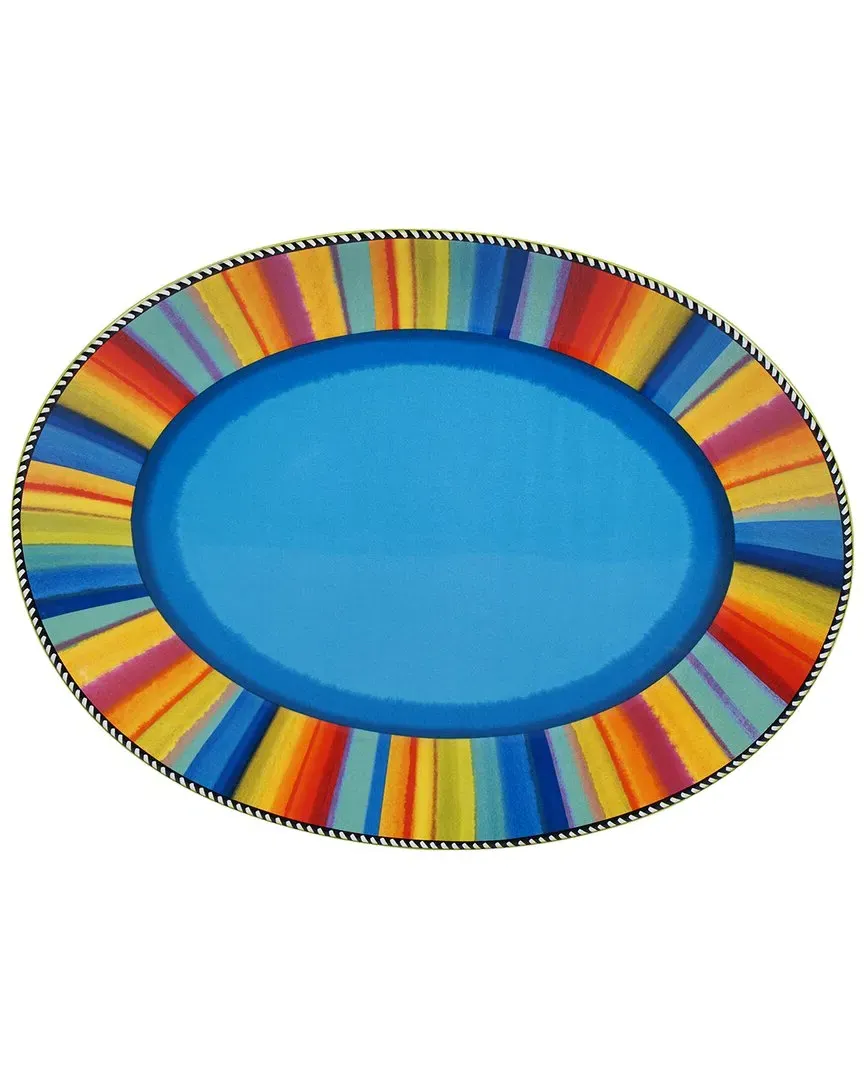 Sierra Oval Platter - Multicolor, Ceramic image