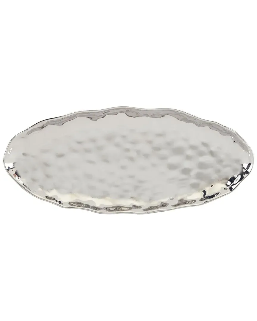 Silver Coast Oval Fish Platter - Porcelain