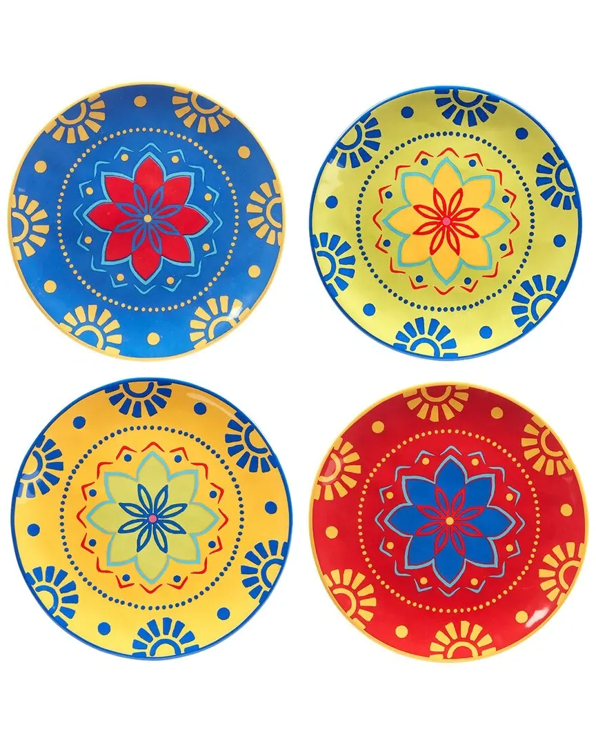 Spice Love Set of 4 Salad Plates - Multicolor, Earthenware