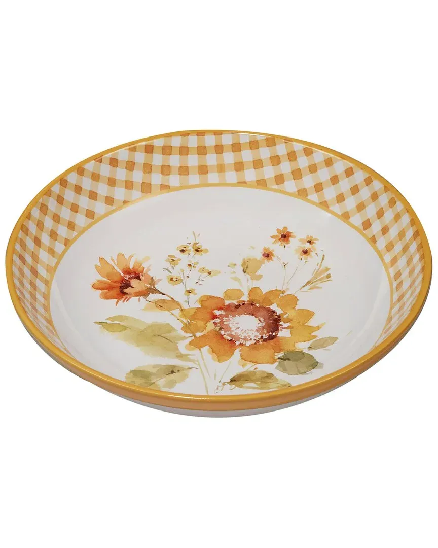 Sunflowers Forever Serving Bowl - Multicolor, Ceramic