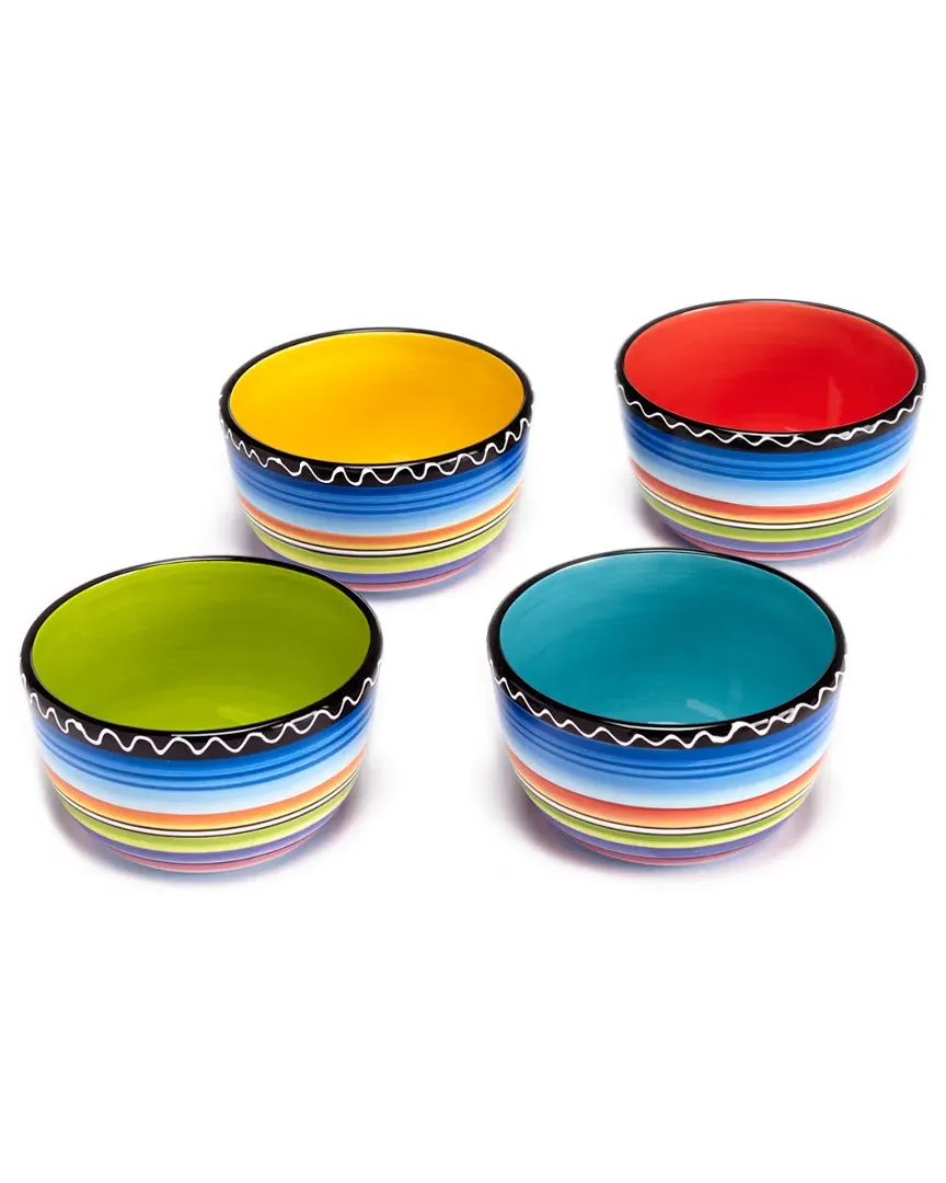 Tequila Sunrise Set of 4 Ice Cream Bowls - Assorted image