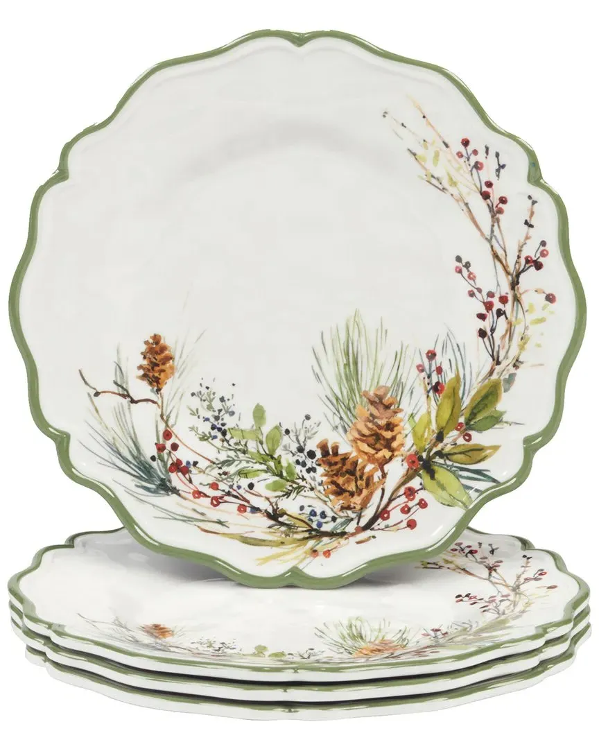 Winters Forest Set of 4 Salad Plates - Melamine image