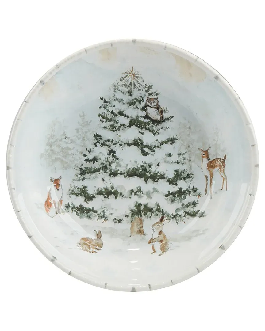 Winter's Frost Serving Bowl - Multicolor, Earthenware