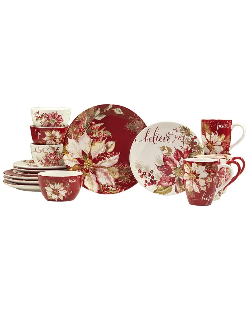 Winters Joy 16pc Dinnerware Set - Earthenware