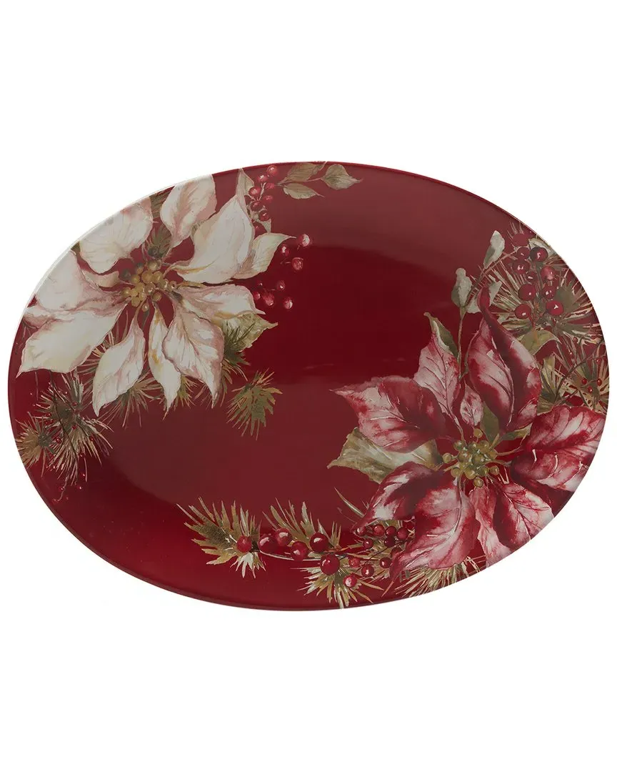 Winters Joy Oval Platter - Earthenware