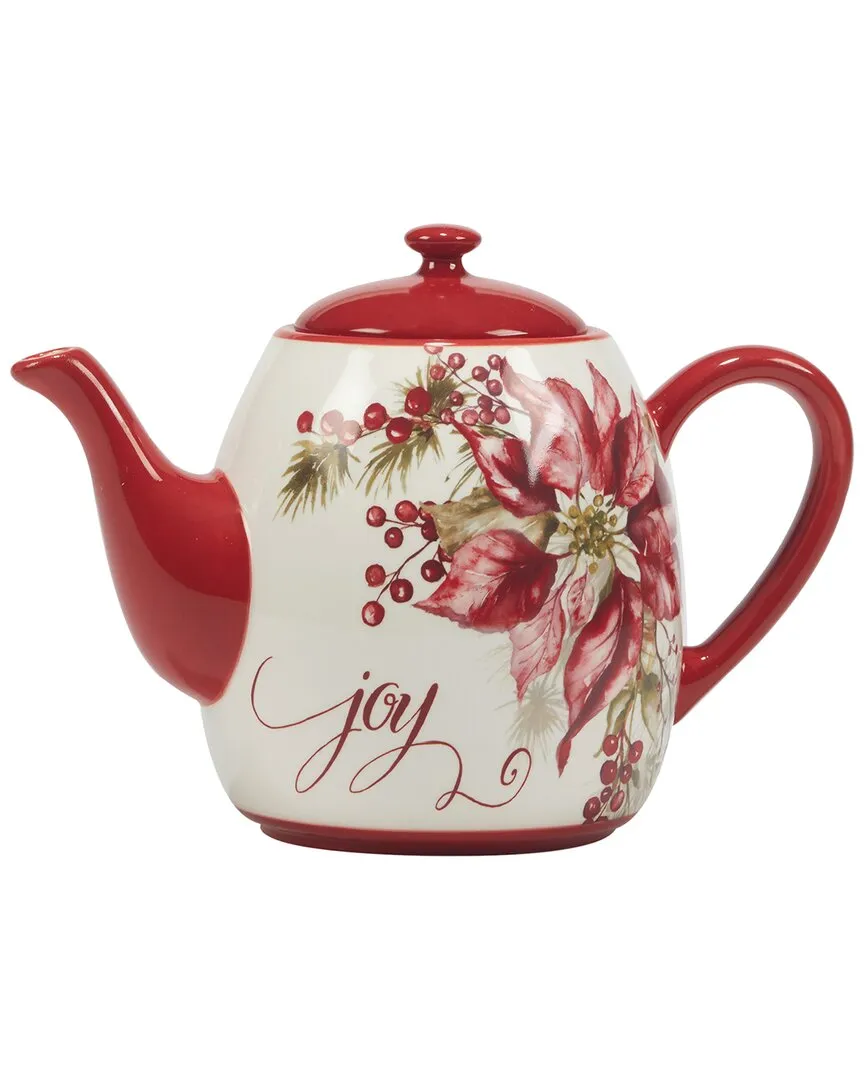 Winters Joy Teapot 40oz - Earthenware
