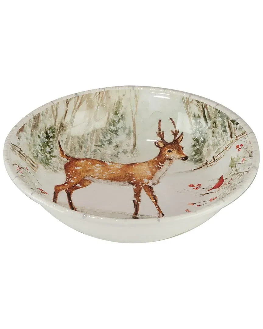Winter's Walk Serving Bowl - Multi, Earthenware