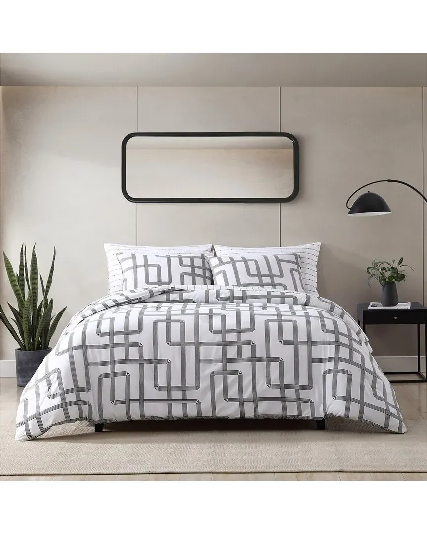 Mainline Lightweight Comforter Bedding Set - Black, Polyester image