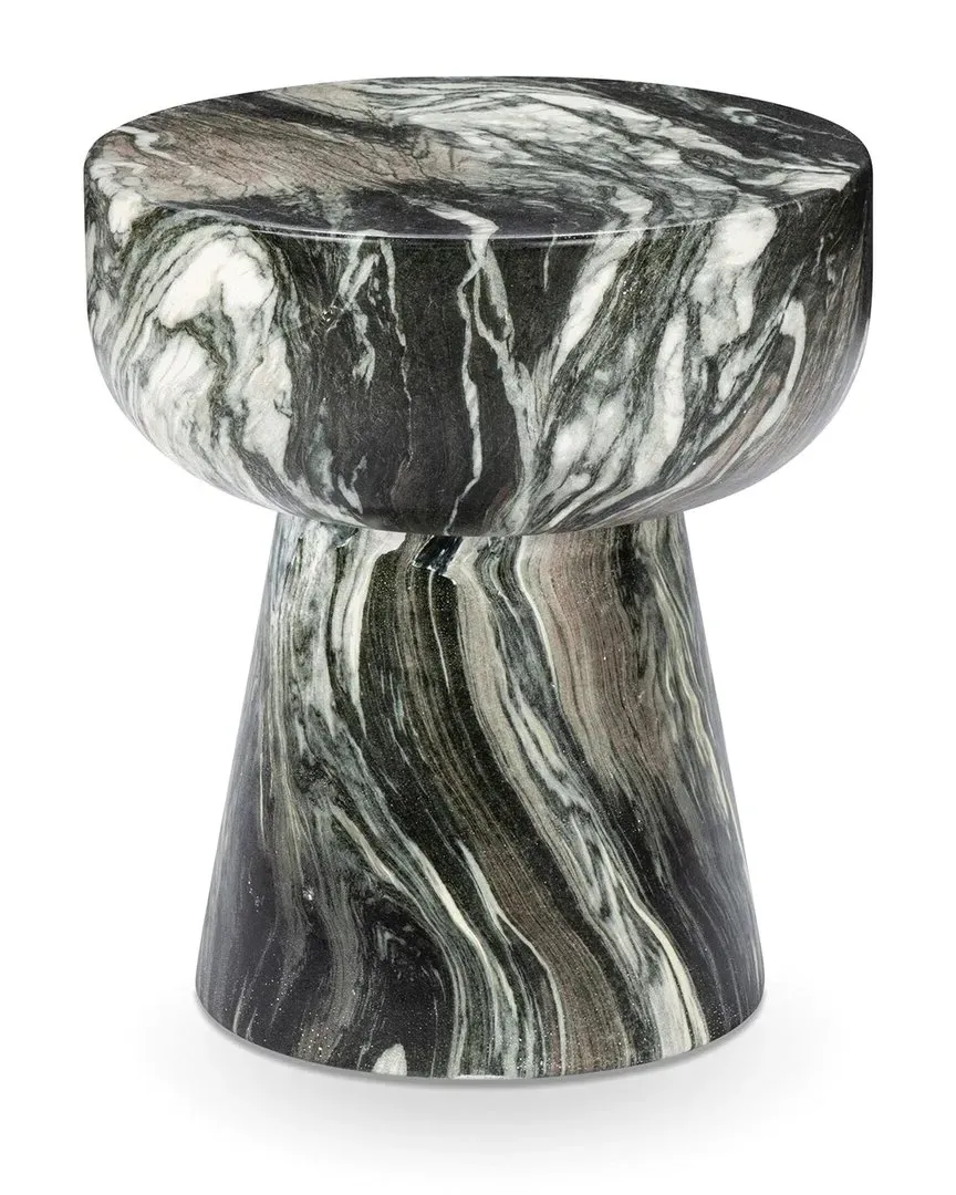 Merz Outdoor Stool - Green, Glass Fiber Concrete image