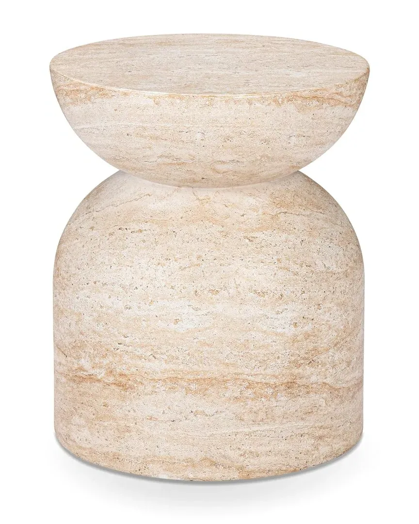 Ridgewood Outdoor Stool - Beige, Glass Fiber Concrete image