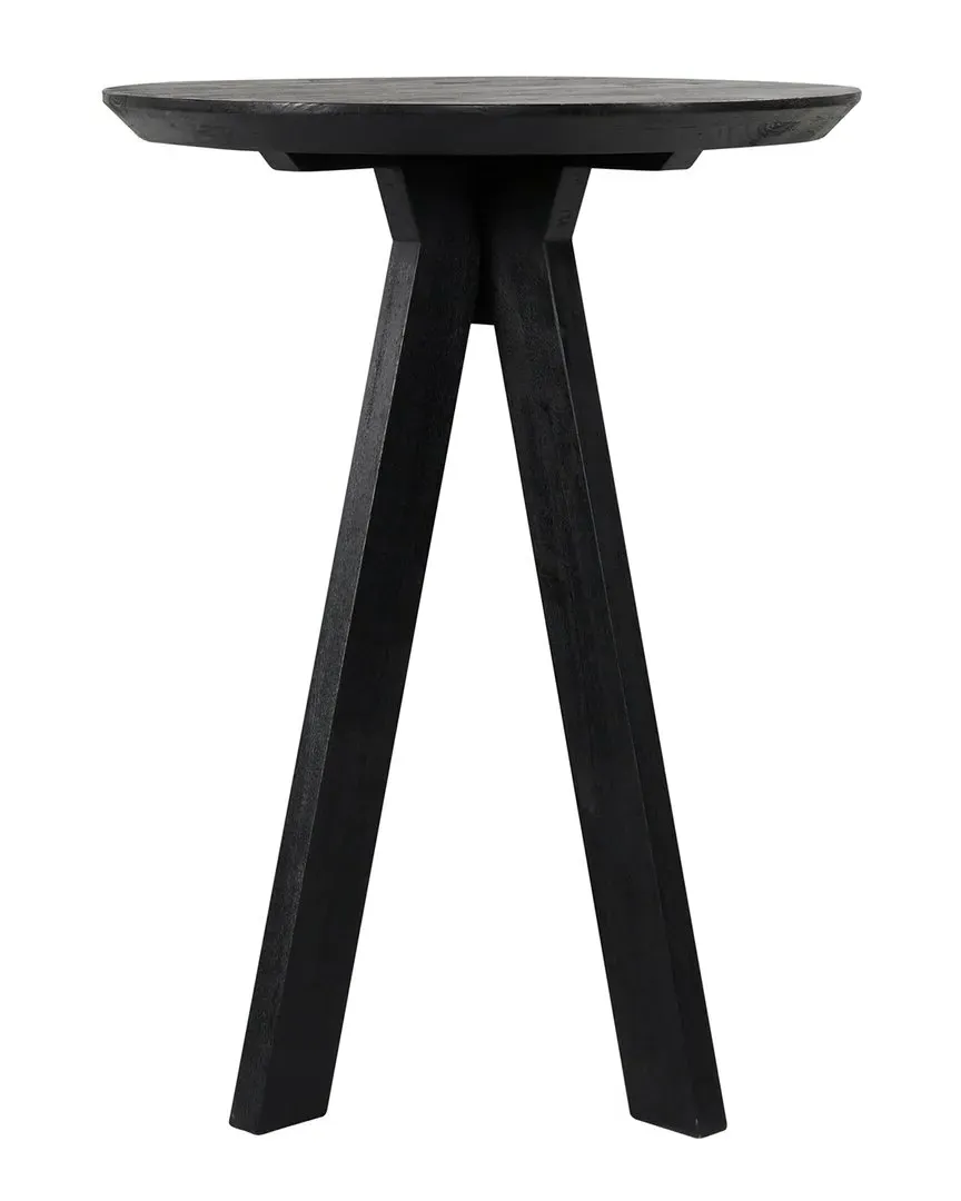Rodrigo Round Bar Height Table - Black, Mango Wood