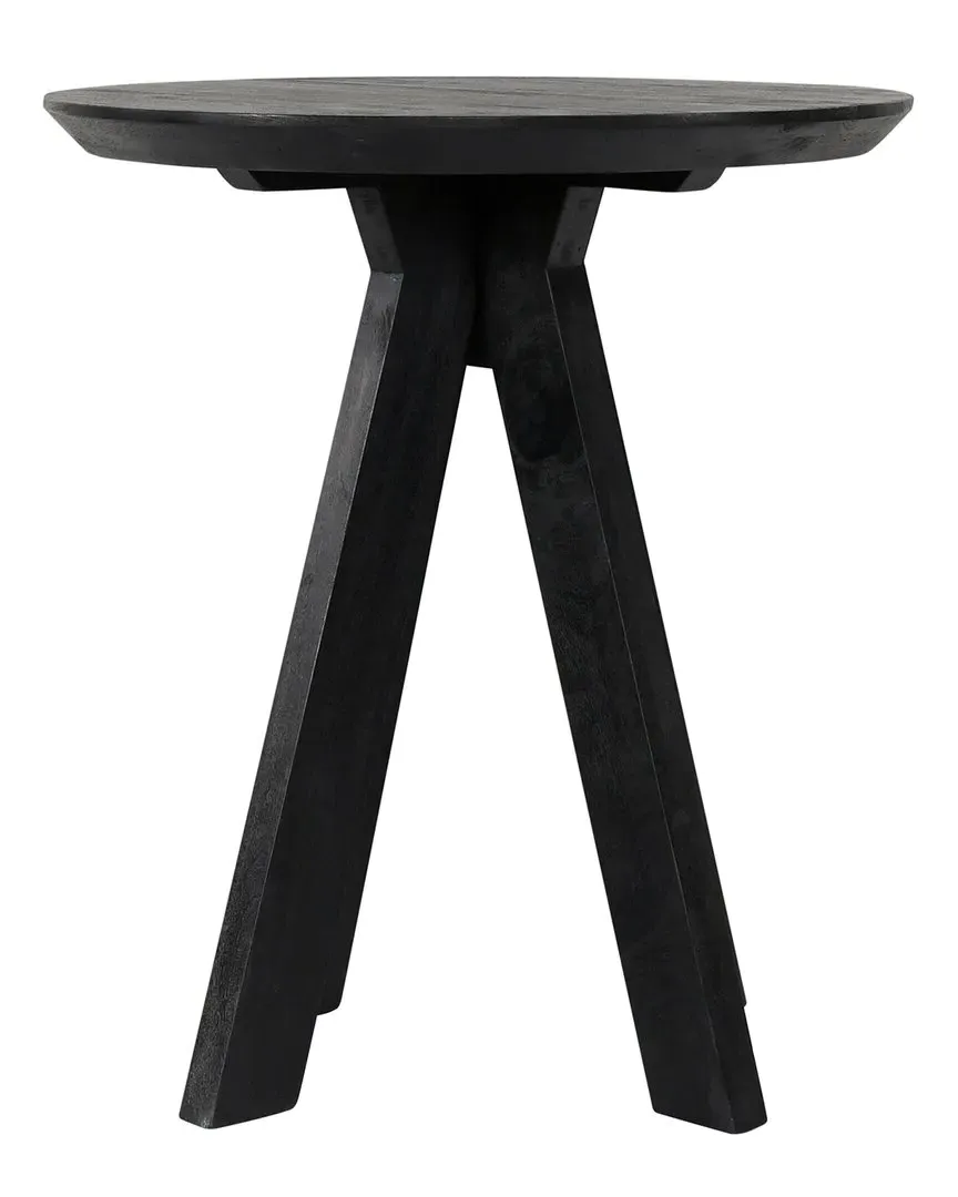 Rodrigo Round Counter Table - Black, Mango Wood image