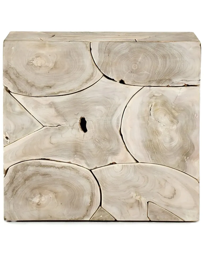 Sorrento Teak Wood End Table - Natural image