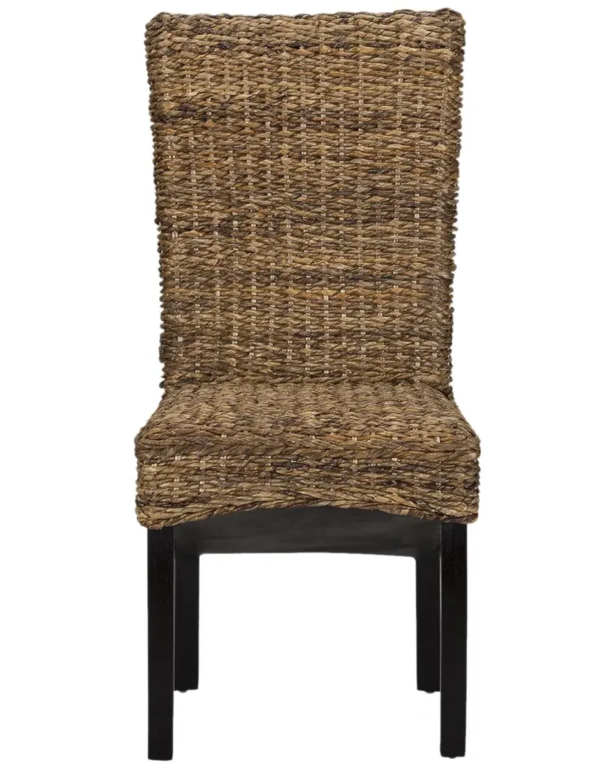 Windsor Handwoven Dining Chair Set of 2 - Brown, Rattan image