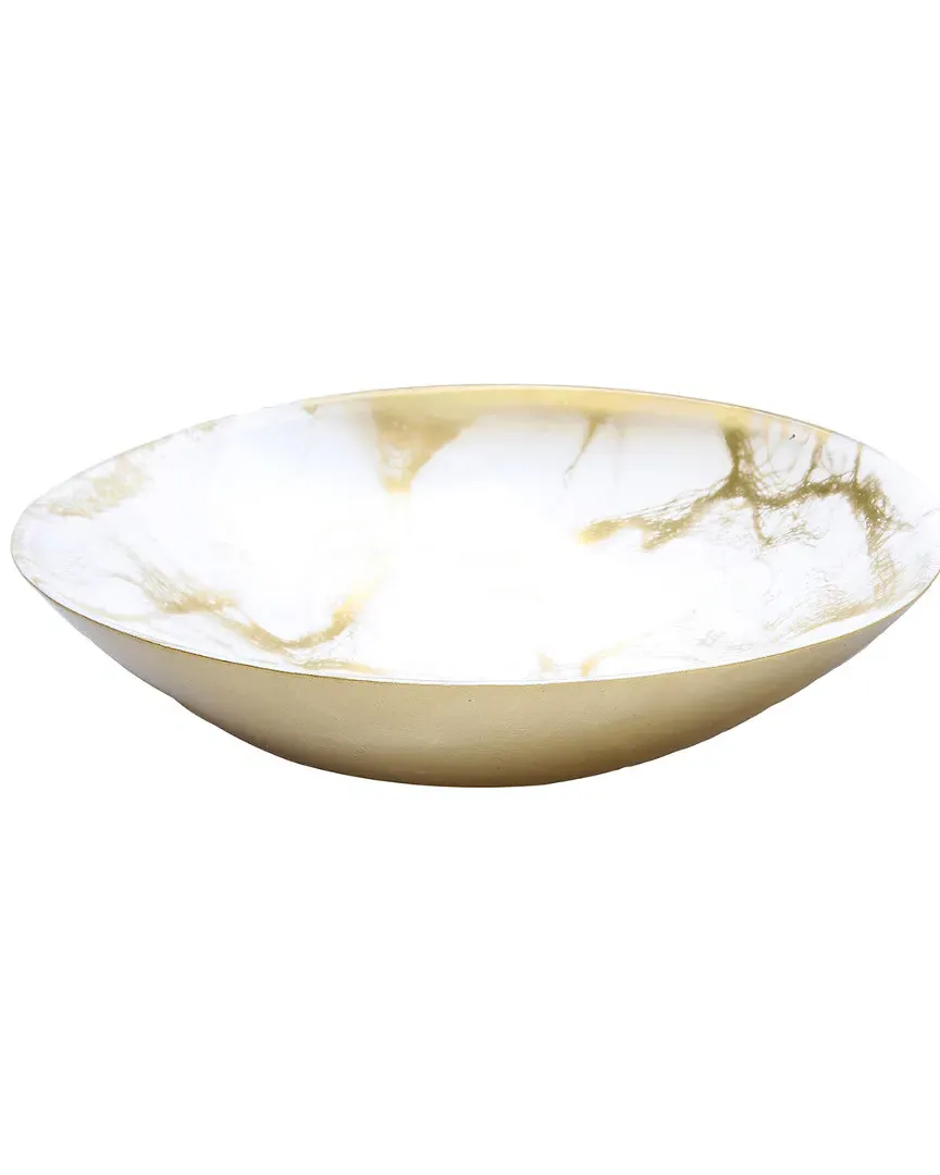 Oval Bowl - White, Glass image