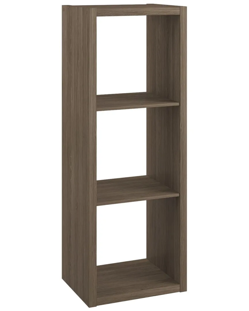 3-Cube Storage Organizer - Grey, Wood Laminate