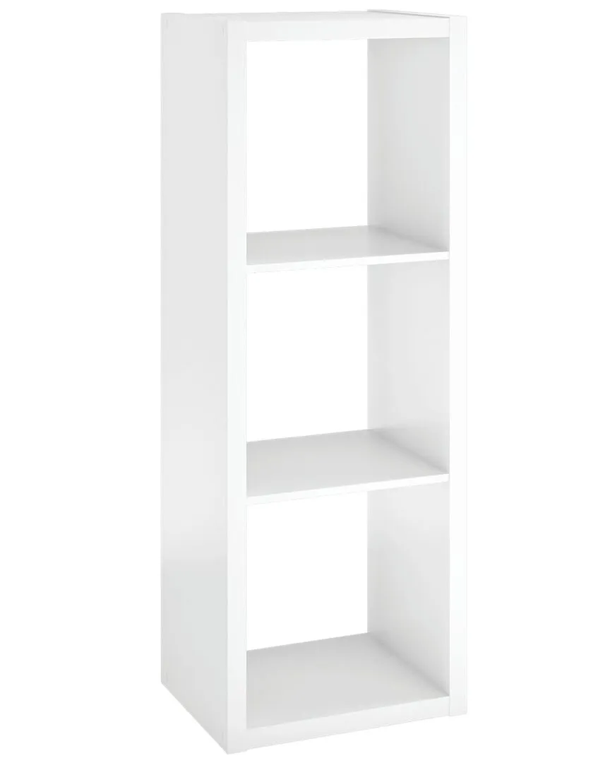 3-Cube Storage Organizer - White, Wood Laminate